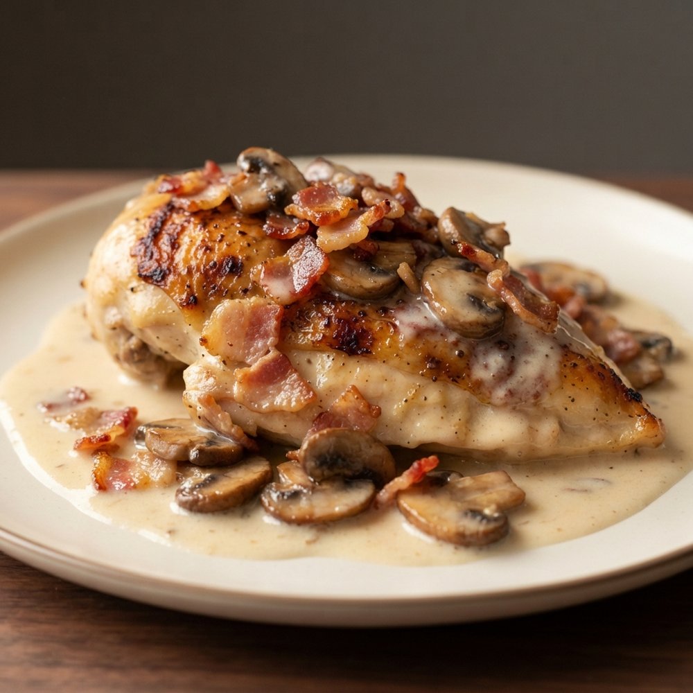 Chicken with Bacon and Mushrooms