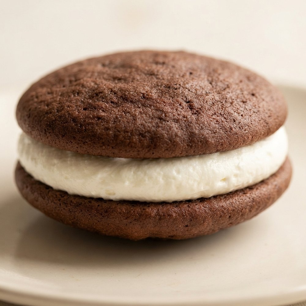 Classic Chocolate Whoopie Pies with Fluffy Vanilla Filling