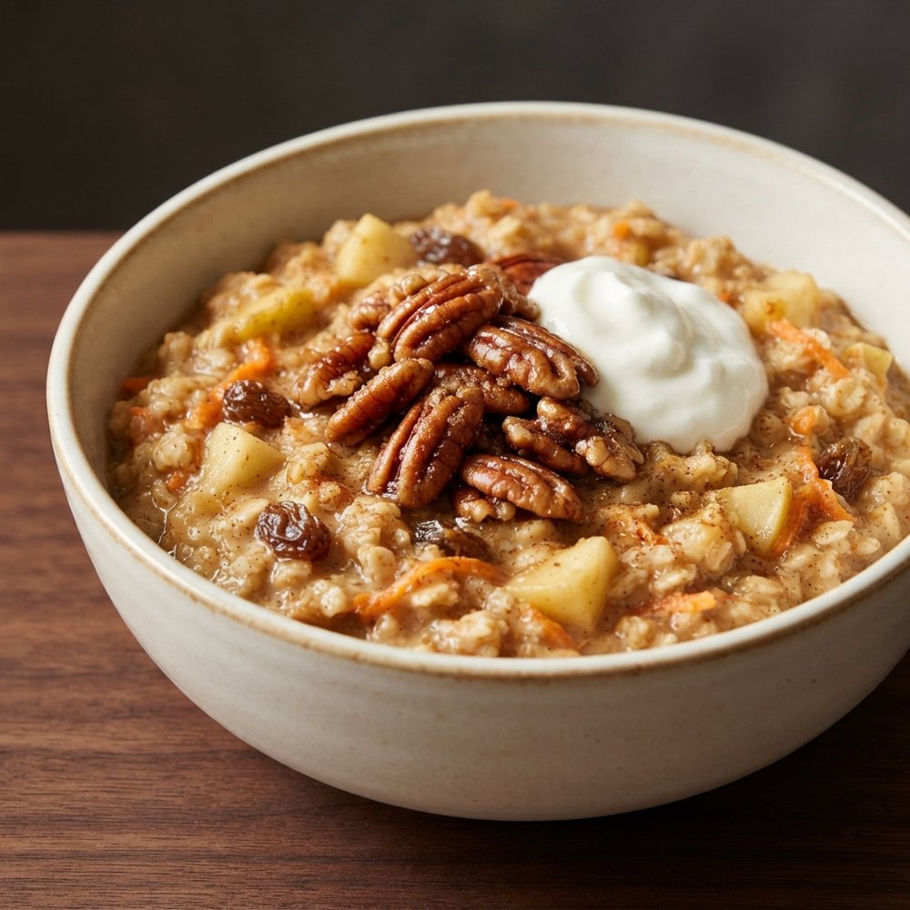 Carrot Cake–Inspired Oatmeal