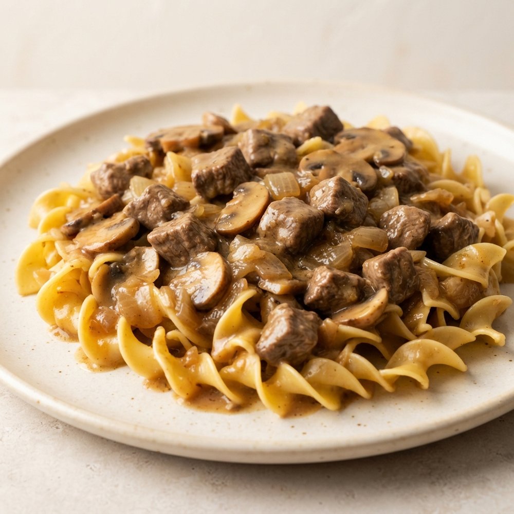 Sirloin Tips with Noodles