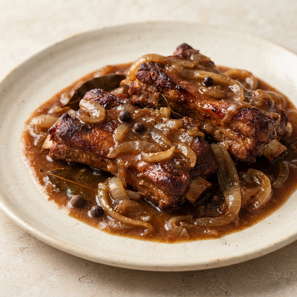Polish Pork Ribs in Their Own Gravy (Żeberka Wieprzowe)