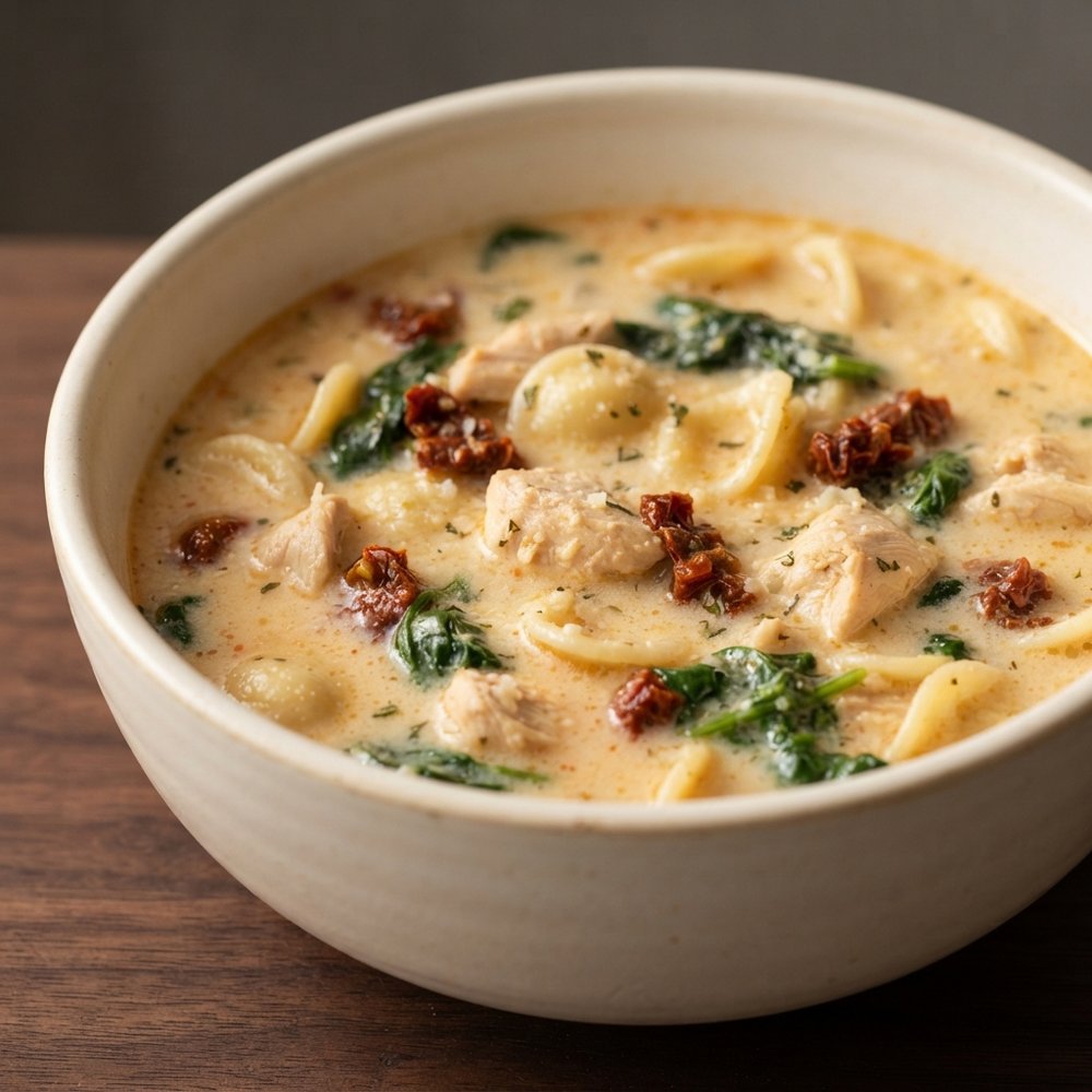 Creamy Tuscan-Style Chicken Soup