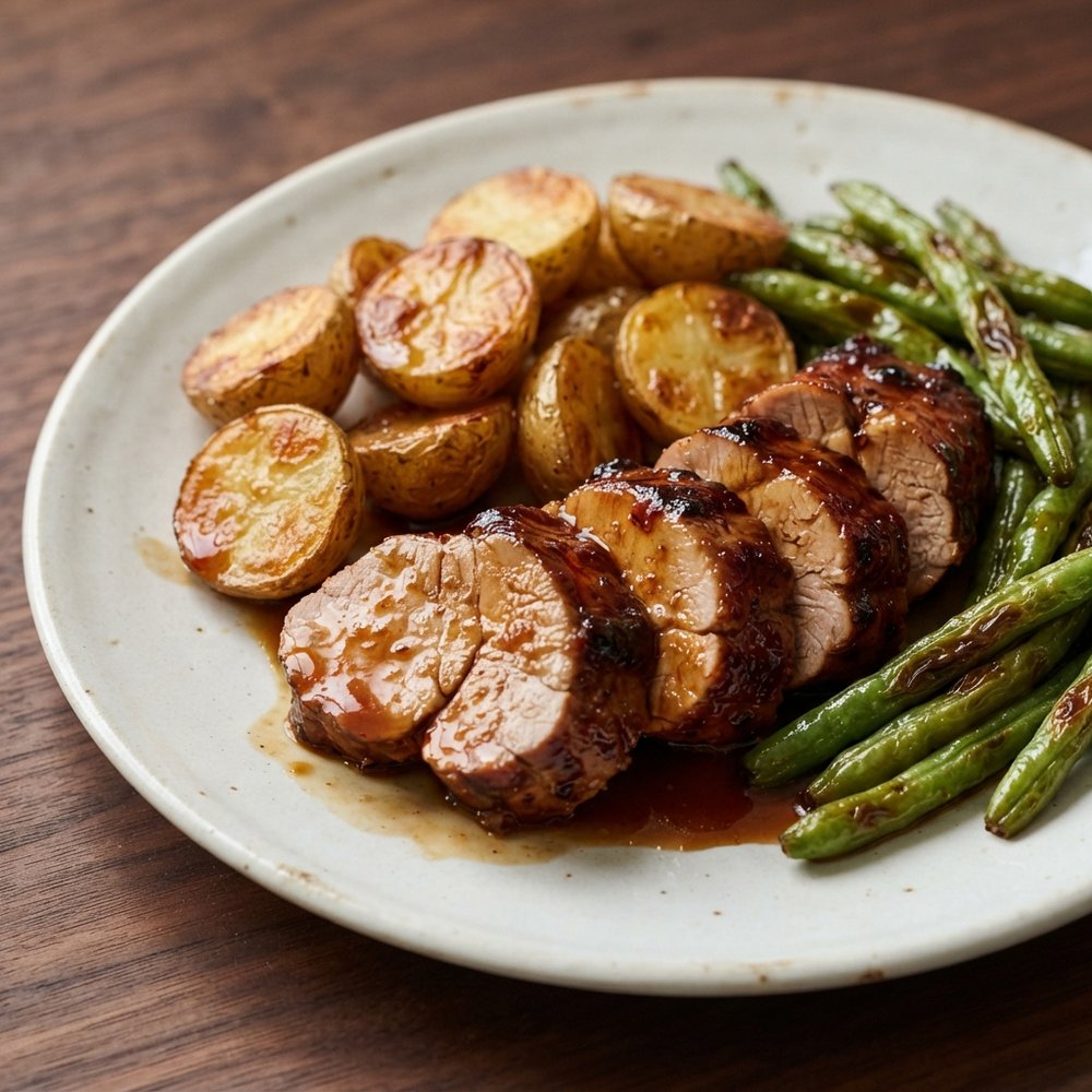 One-Pan Teriyaki Pork Tenderloin with Potatoes