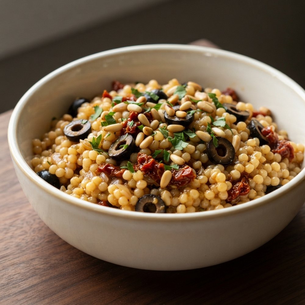 Couscous with Olives and Sun-Dried Tomato