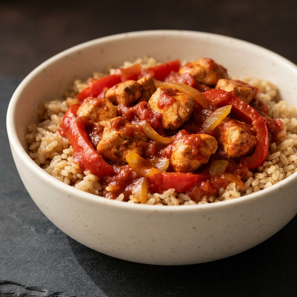 Chicken Hunter-Style Rice Bowls