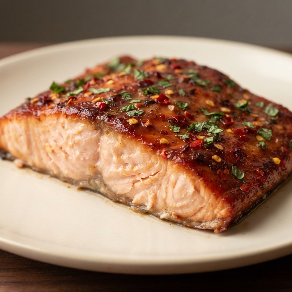 Smoked Salmon with Sweet Heat and Cool Mint