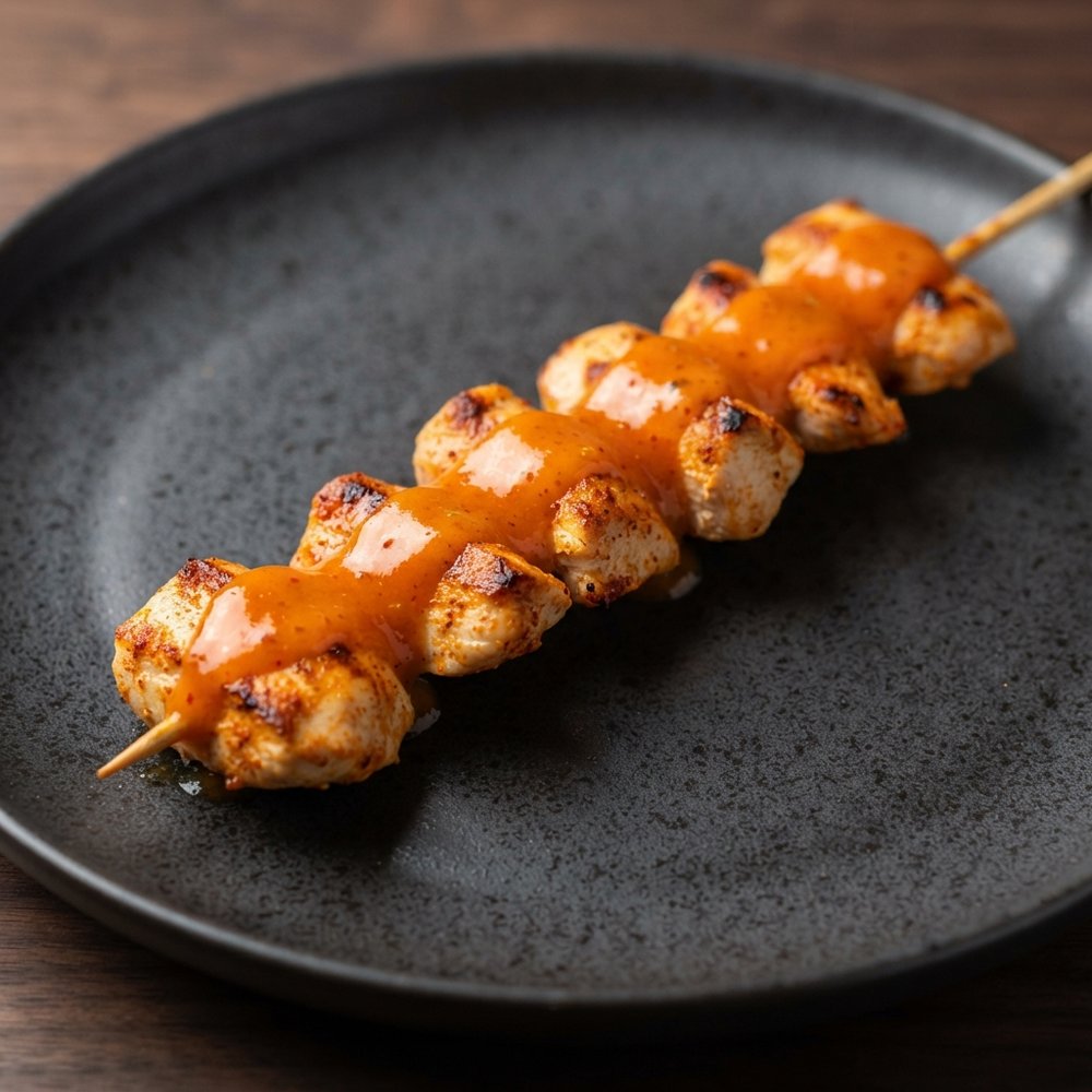 Spicy Bang Bang Chicken Kebabs