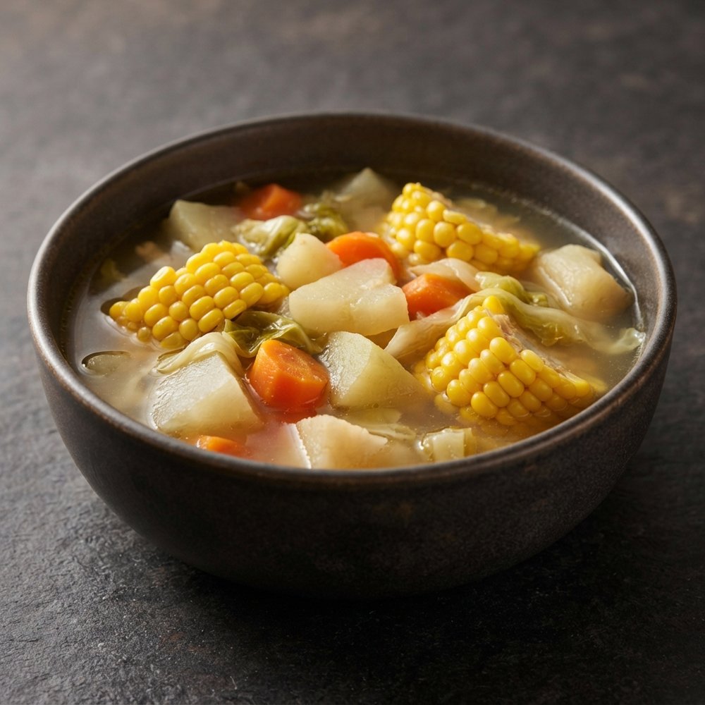 Chayote and Corn Harvest Soup