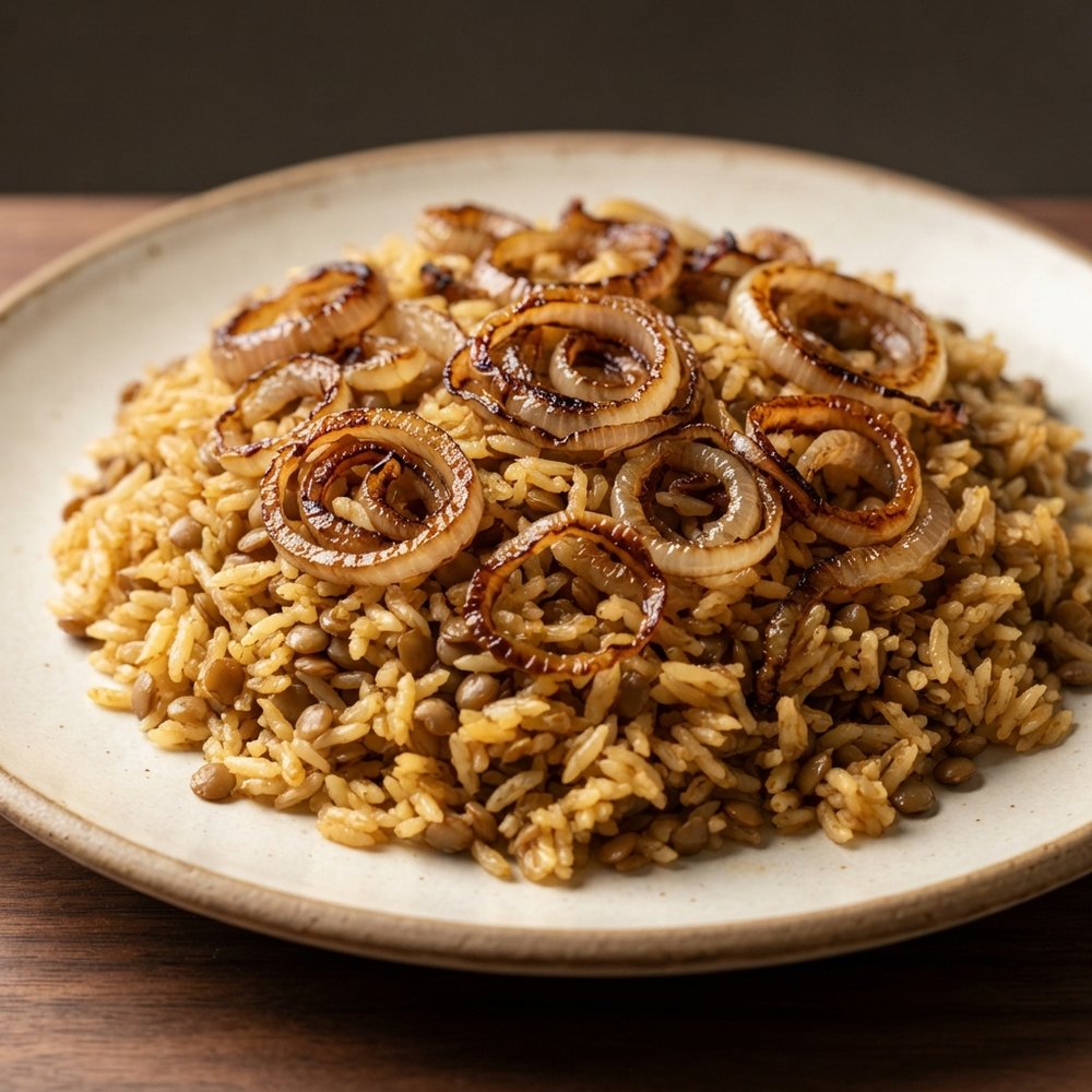 Mujaddara: Arabic Lentils with Rice