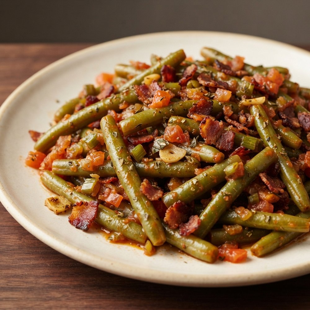 Italian-Style Sweet Green Beans with Bacon