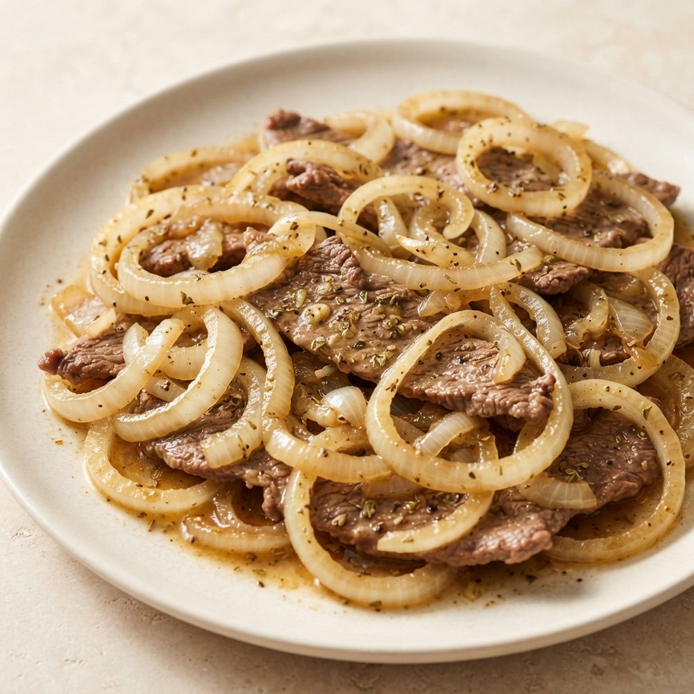 Puerto Rican Steak with Onions (Bistec Encebollao)