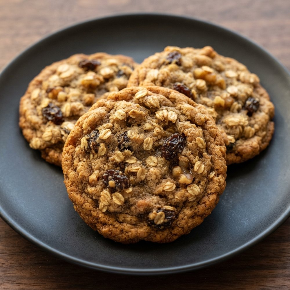 Oatmeal Molasses Ration-Era Cookies