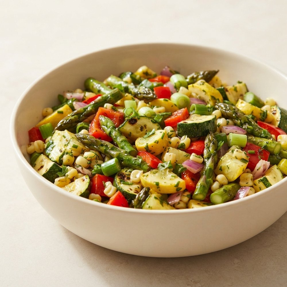 Charred Veggie Medley Salad
