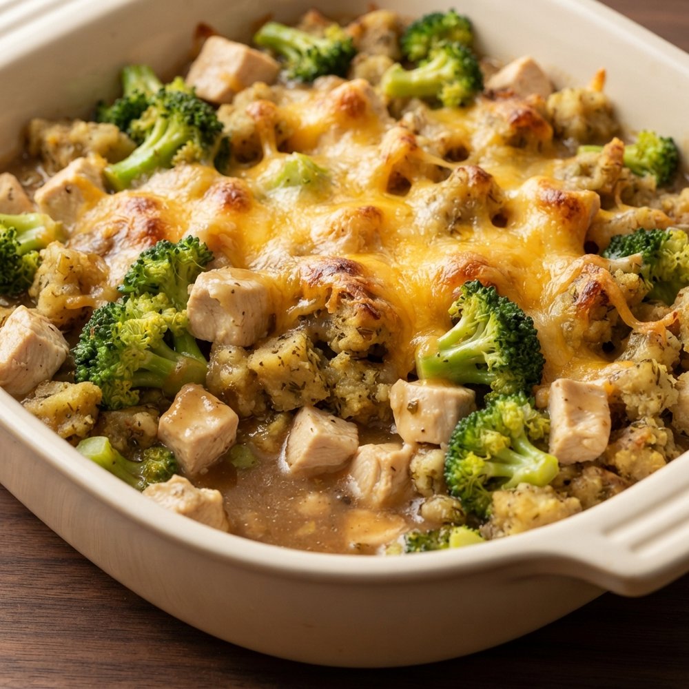 Weeknight Chicken & Stuffing Bake