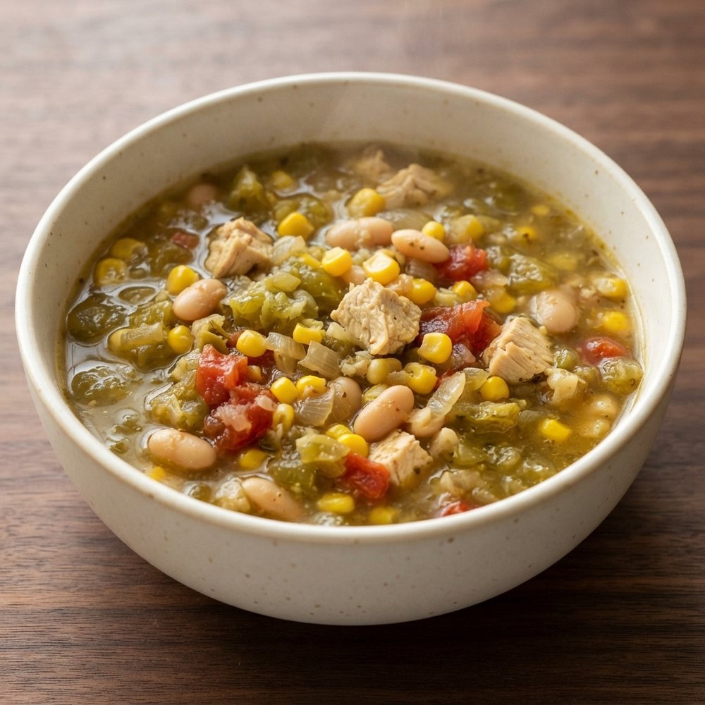 Tomatillo White Bean Chicken Chili