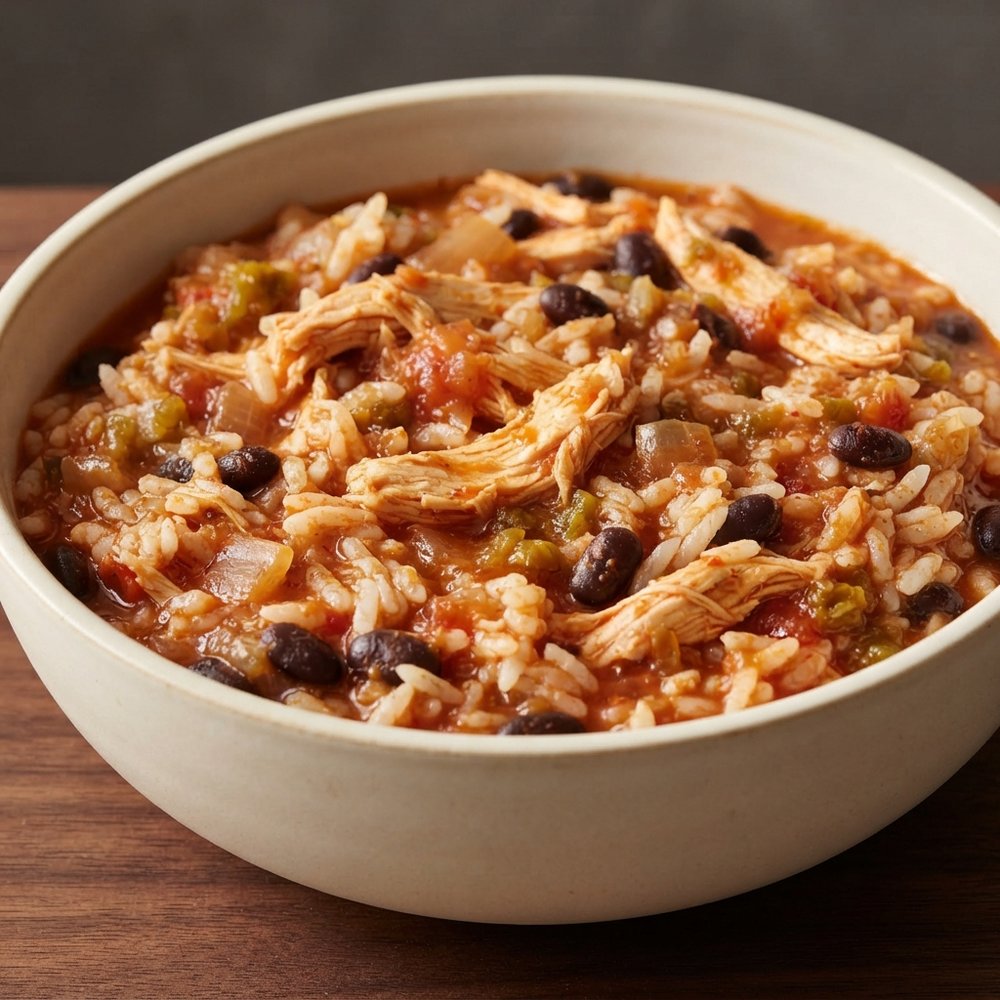 Crockpot Mexican-Style Chicken with Rice