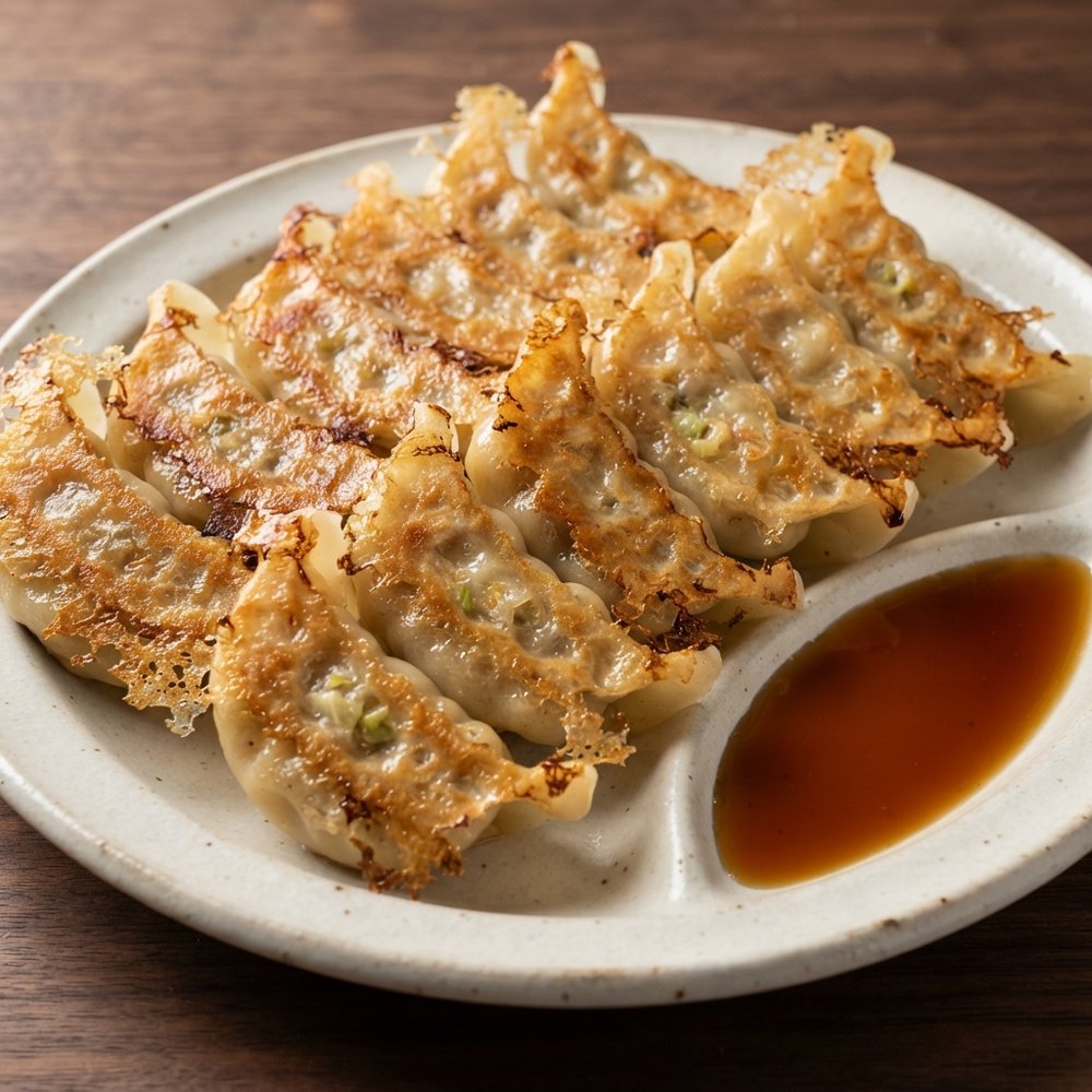 Pan-Fried Pork Gyoza Dumplings