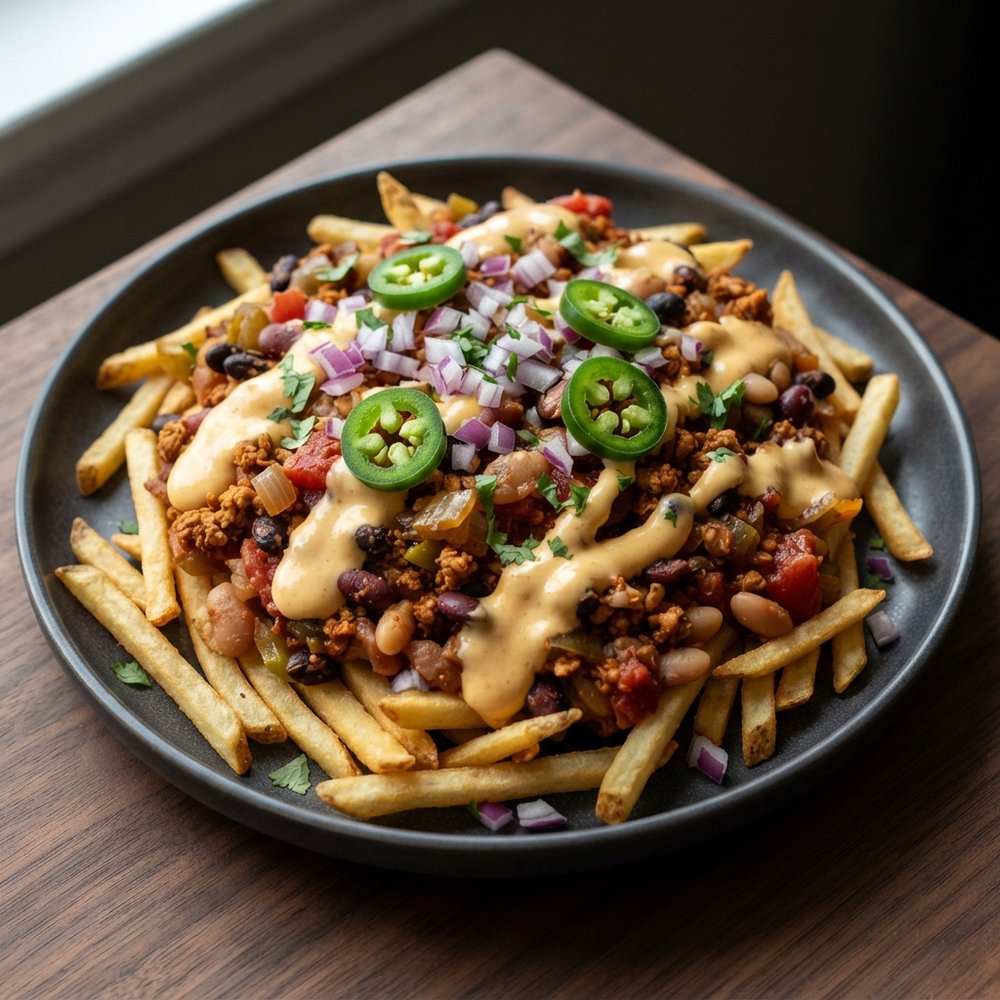 Plant-Based Chili Cheese Fries