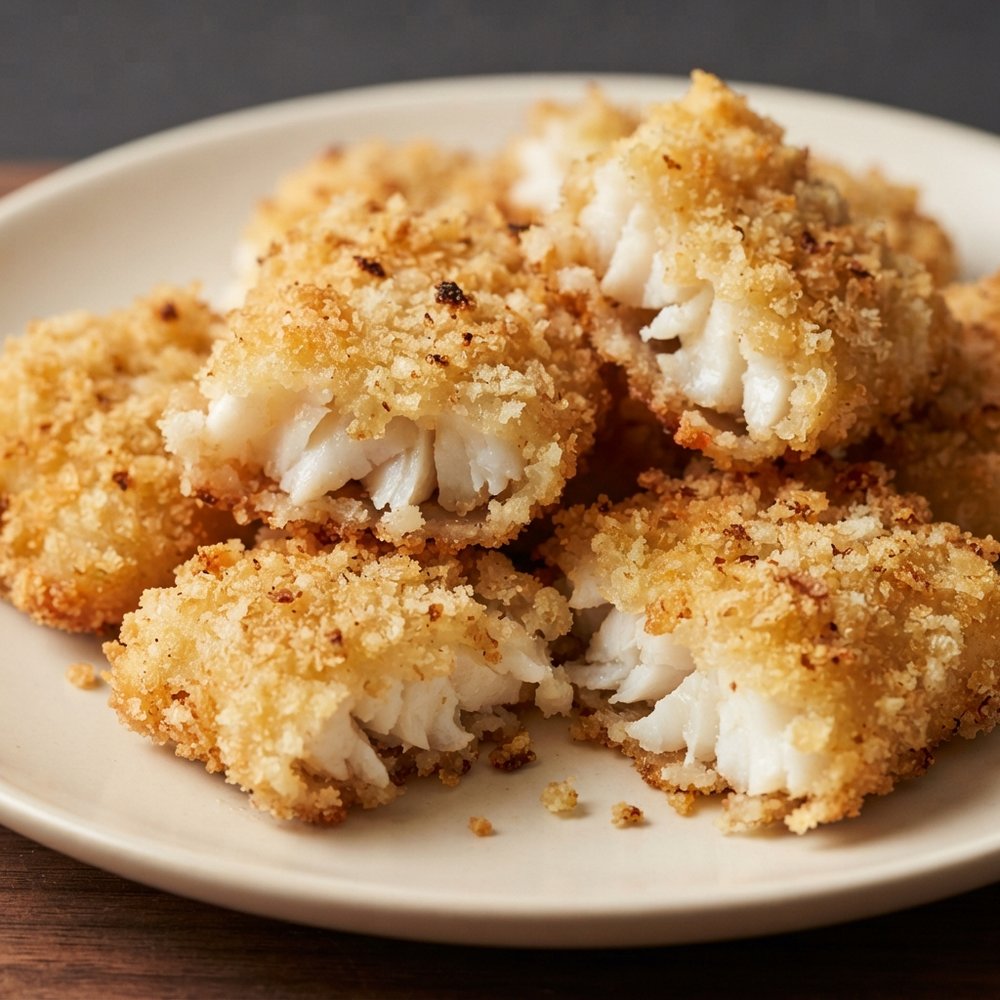 Light and Crispy Fried Halibut