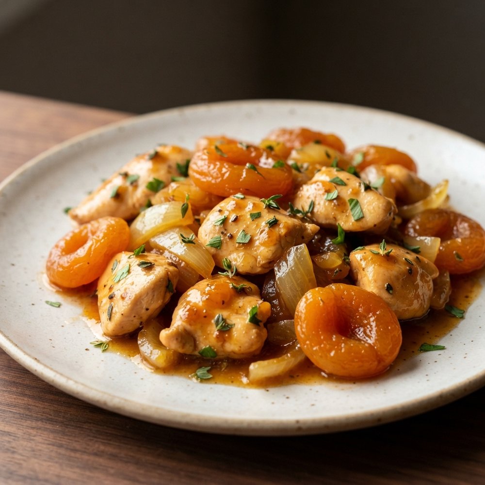 Apricot Chicken with Balsamic Vinegar