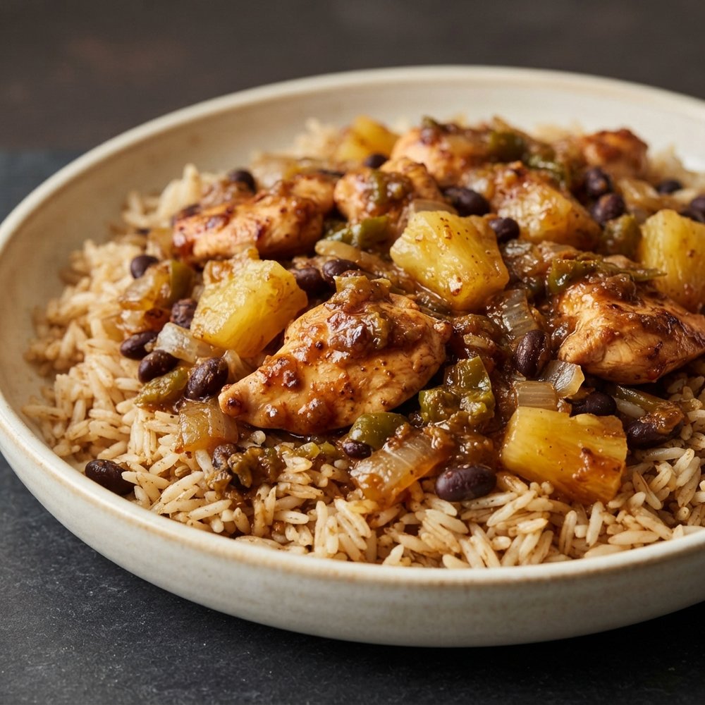 Pineapple Jerk Chicken Skillet