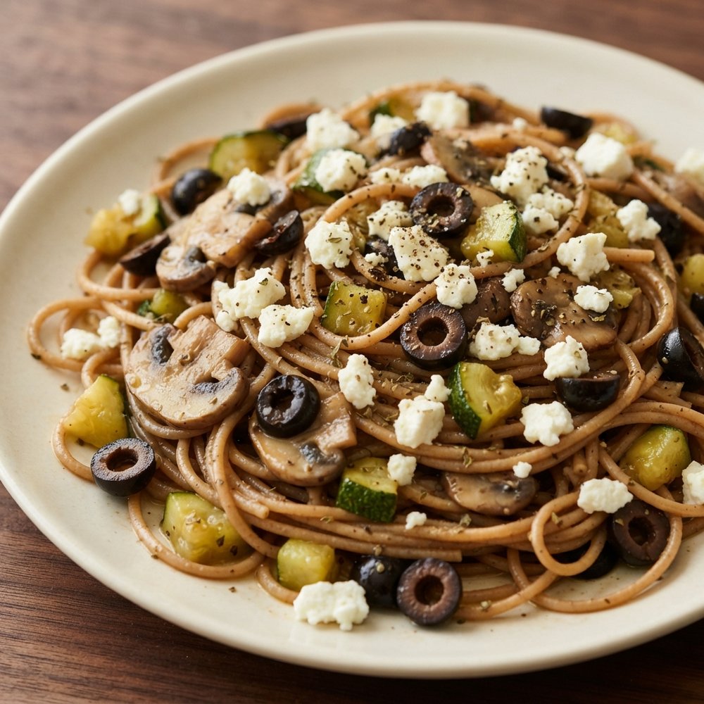 Pasta with Olives and Feta
