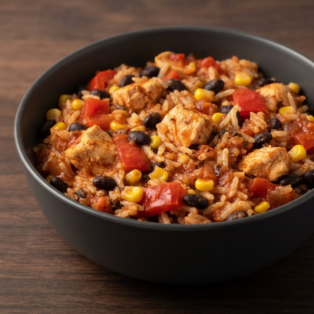 Pressure Cooker Chicken Burrito Bowls