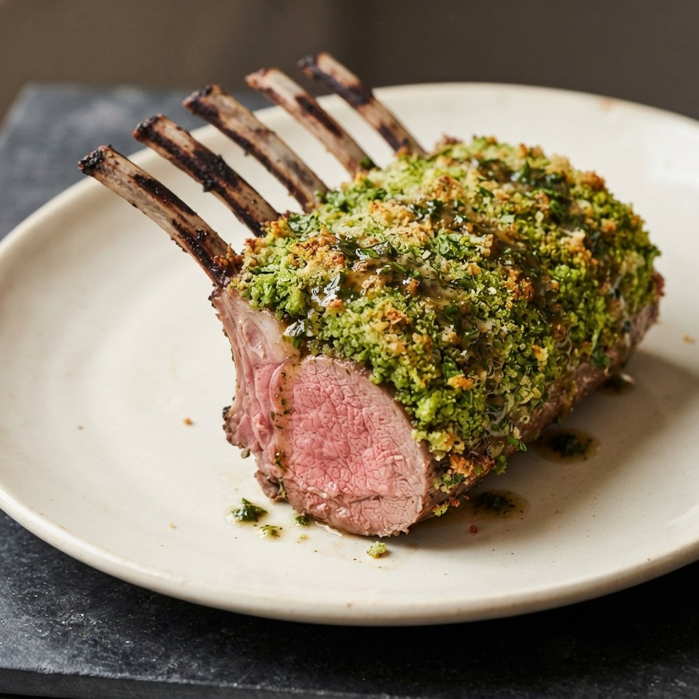 Mint Crusted Rack of Lamb