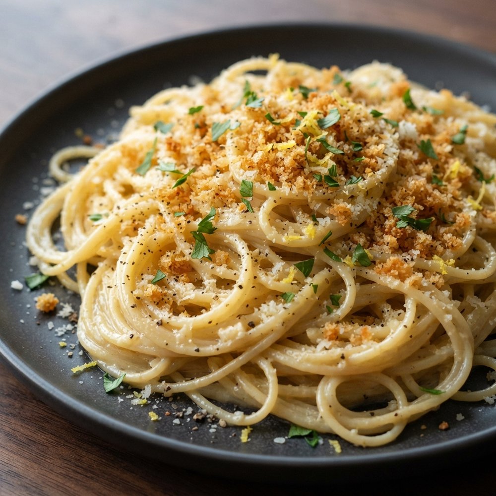 Caesar-Inspired Angel Hair Pasta