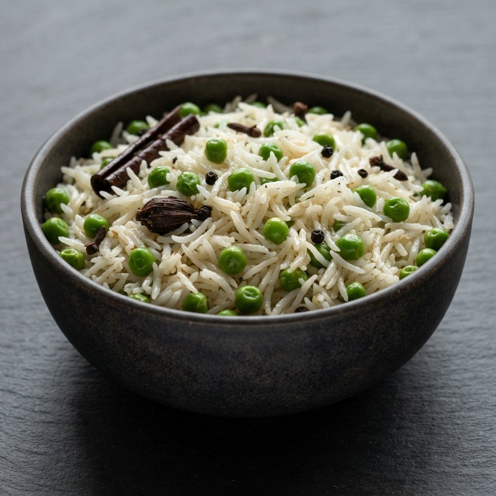 Pea-Studded Basmati Pilaf (Matar Pulao)