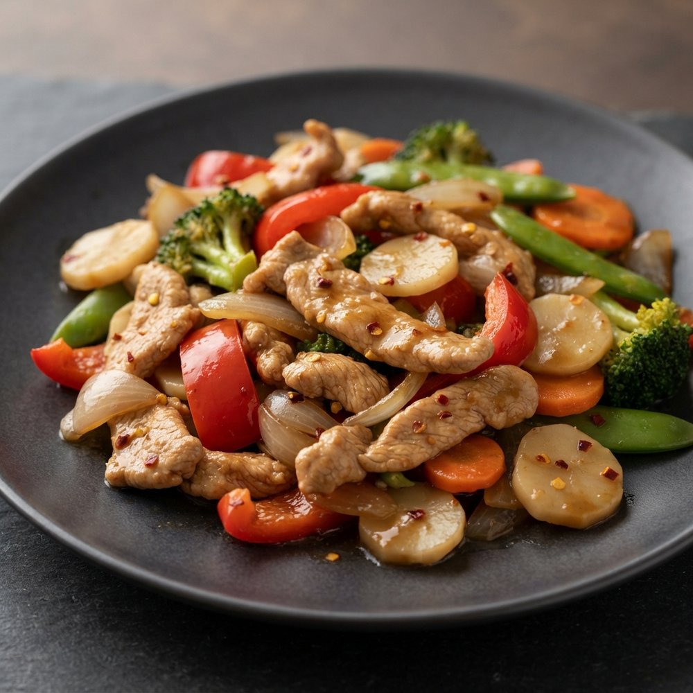 Quick Ginger Pork Stir Fry