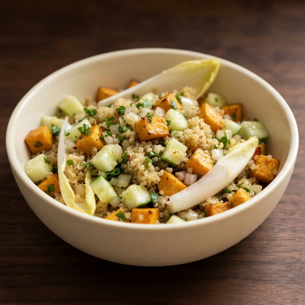 Roasted Yam and Quinoa Salad