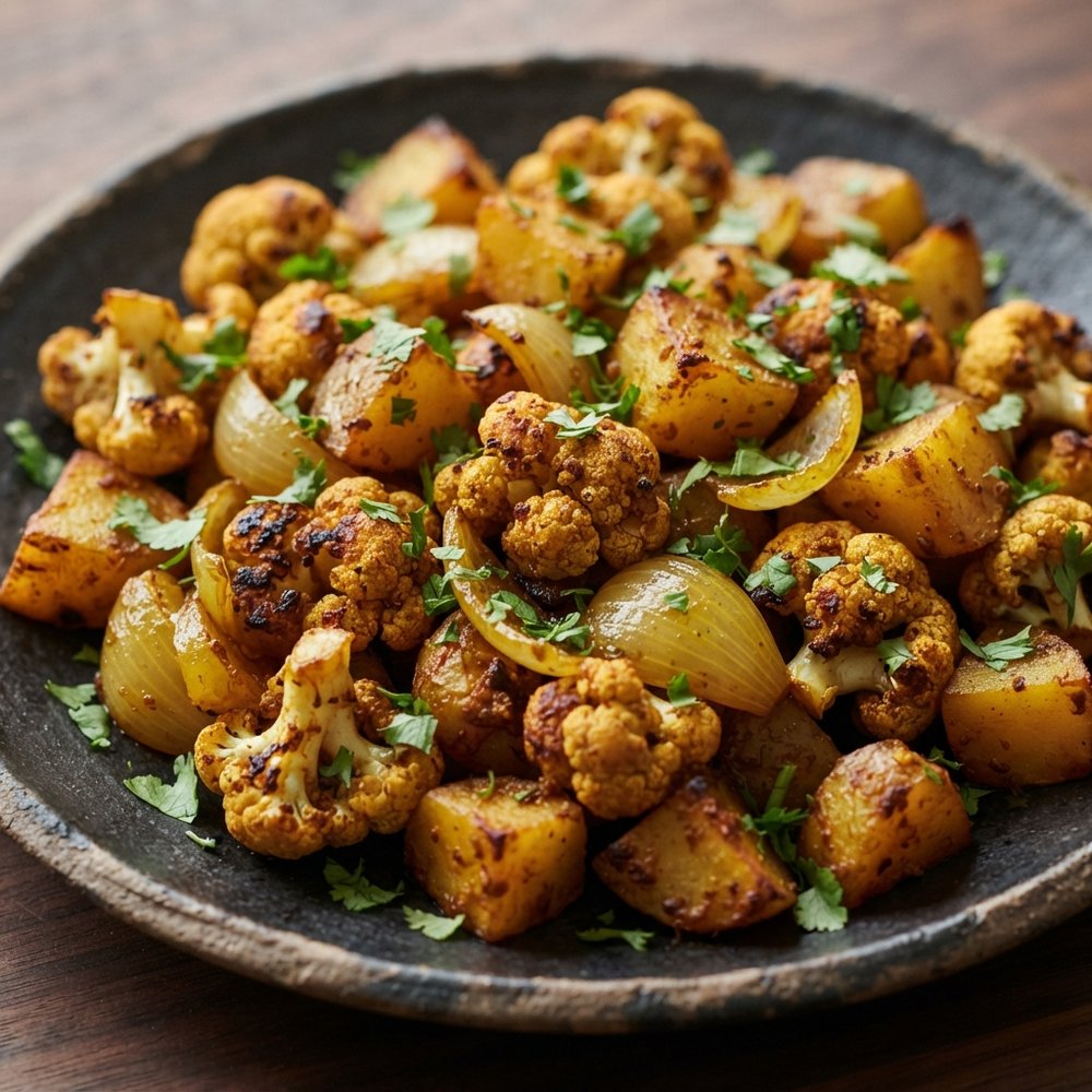 Roasted Indian-Spiced Vegetables