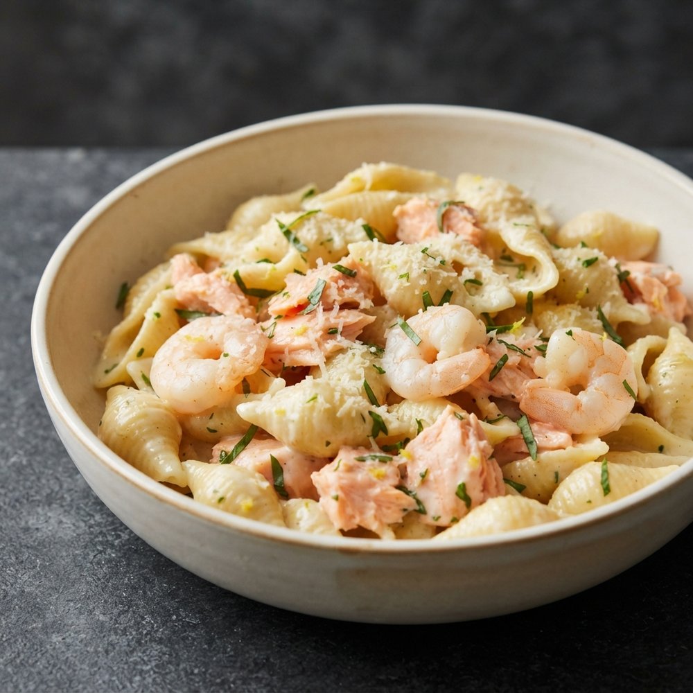 Quick Creamy Seafood Pasta