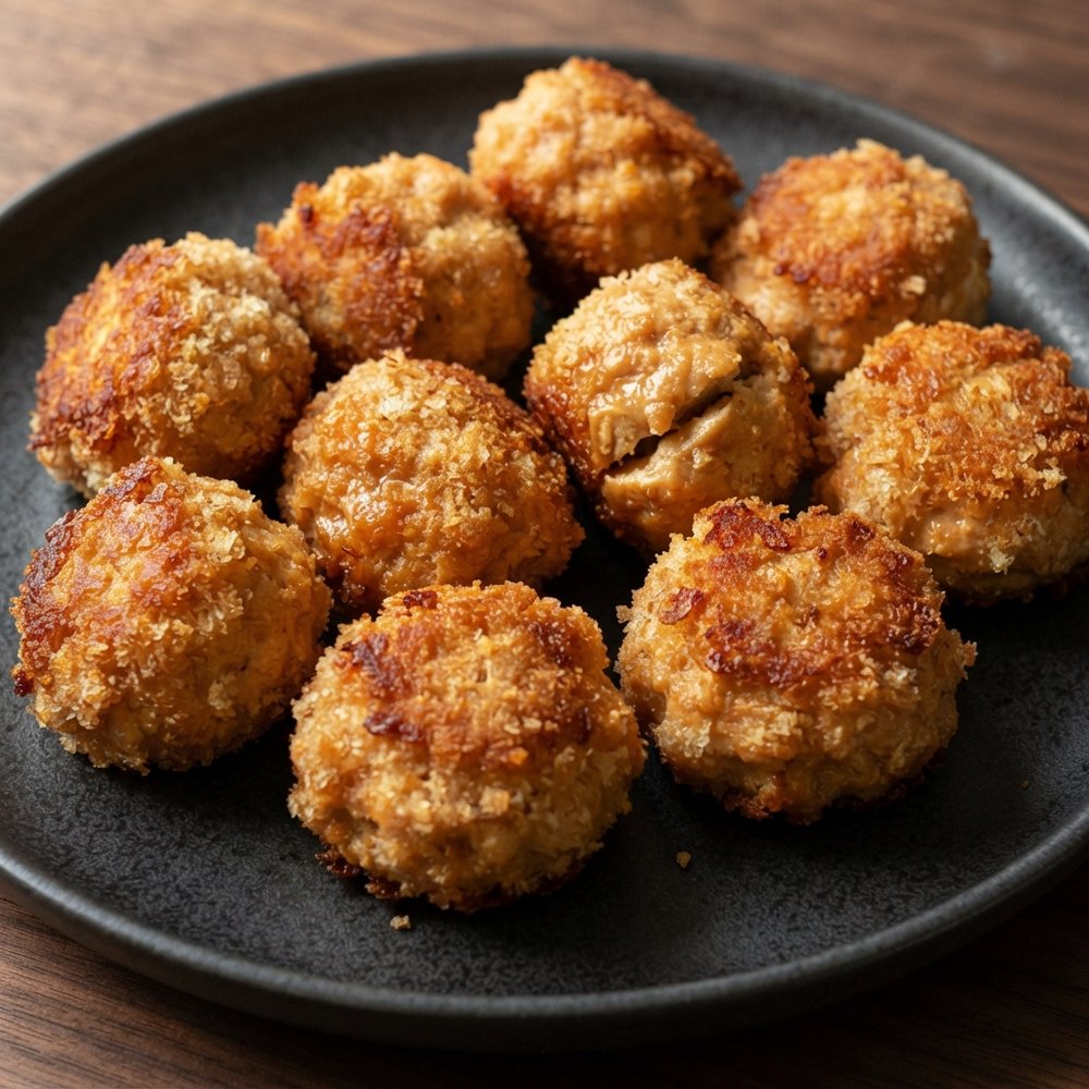Thai-Inspired Chicken Meatballs with Peanut Butter