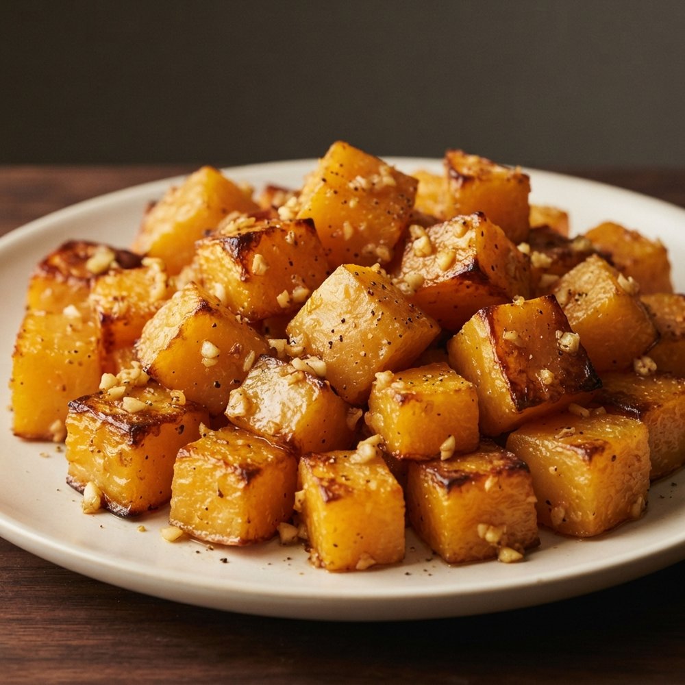 Roasted Butternut Squash with Garlic