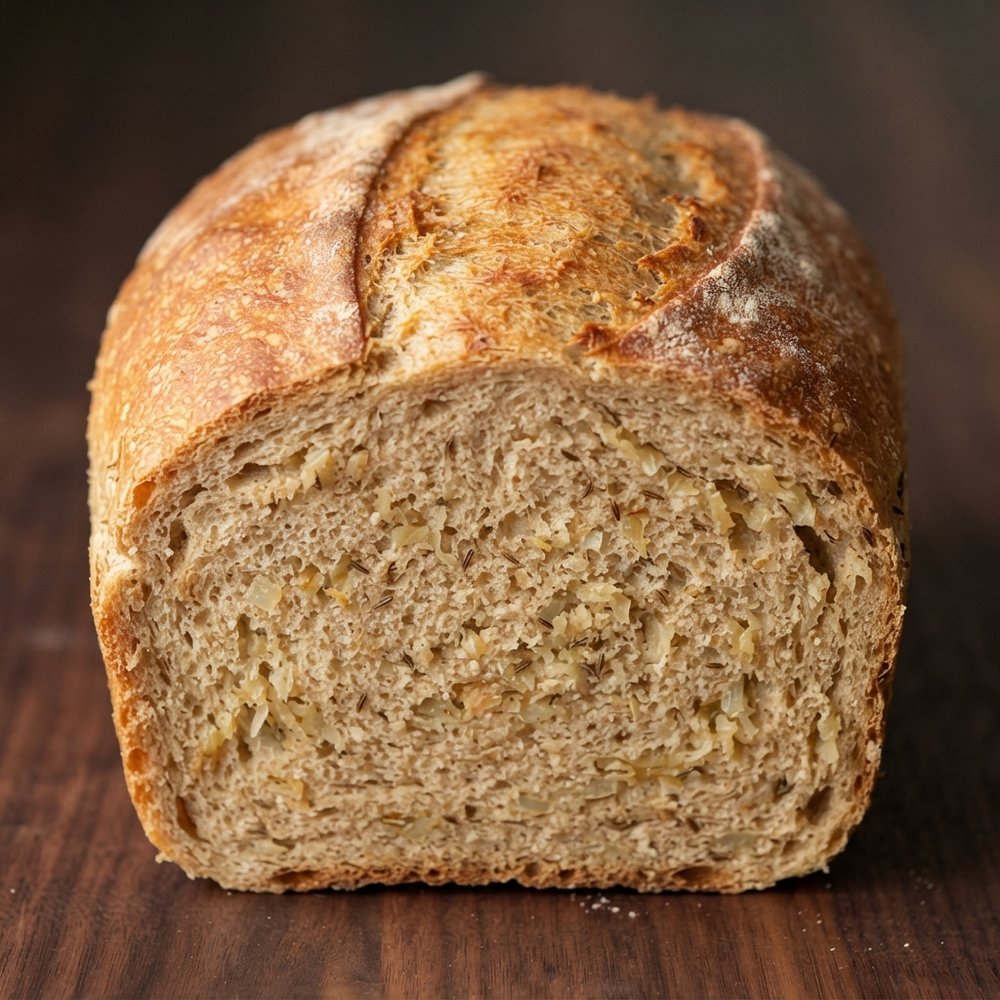 Tangy Sauerkraut and Onion Loaf