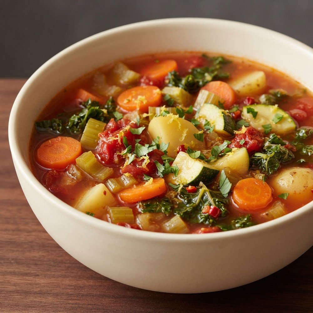 Pressure Cooker Hearty Vegetable Soup