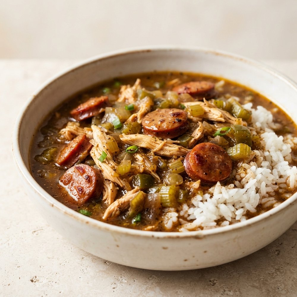 Andouille and Chicken Gumbo