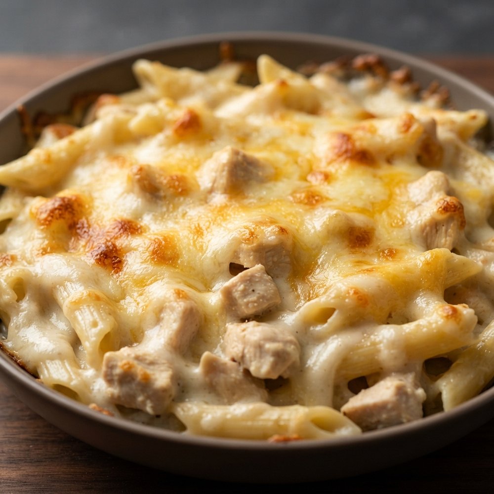 Creamy Chicken Alfredo Bake