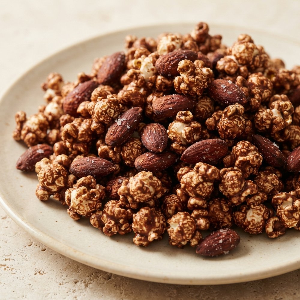 Chocolate-Almond Crunch Popcorn