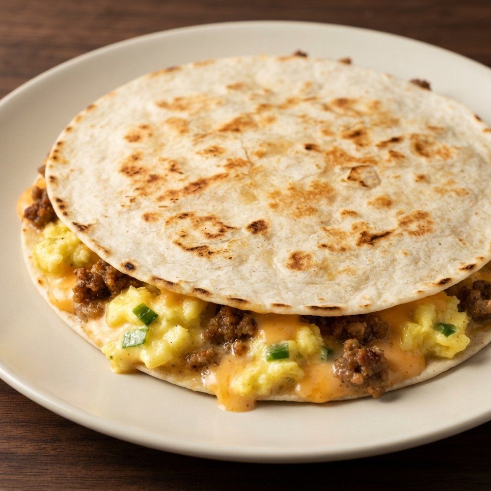 Fiery Morning Quesadillas