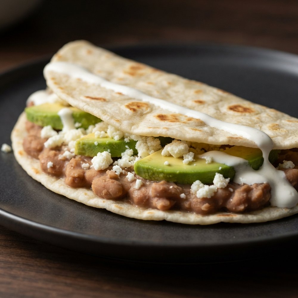 Classic Honduran Baleadas with Beans and Queso