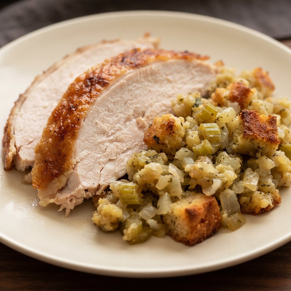 Beginner-Friendly Roast Turkey with Classic Stuffing