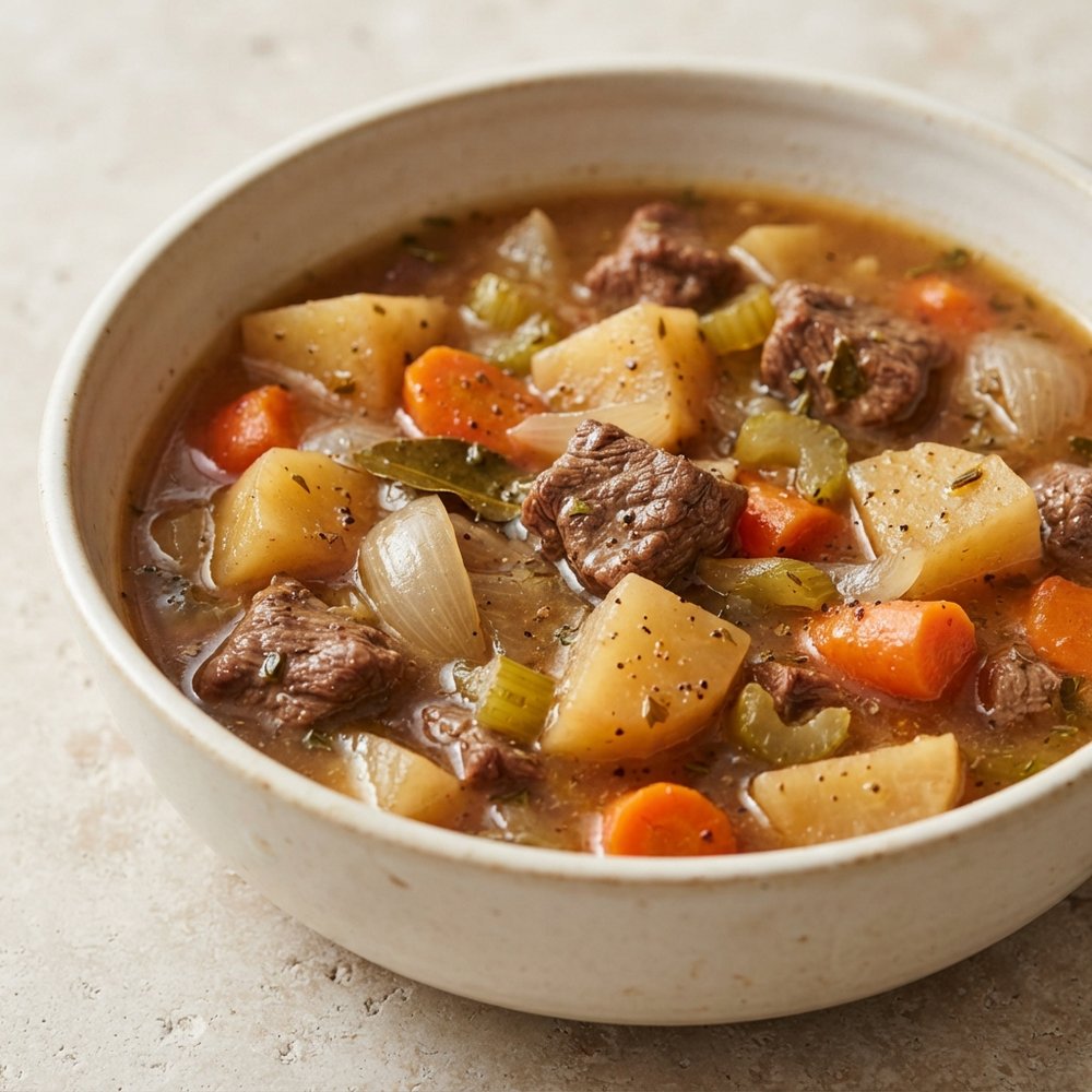 Beef Stew with Rutabaga and Red Wine