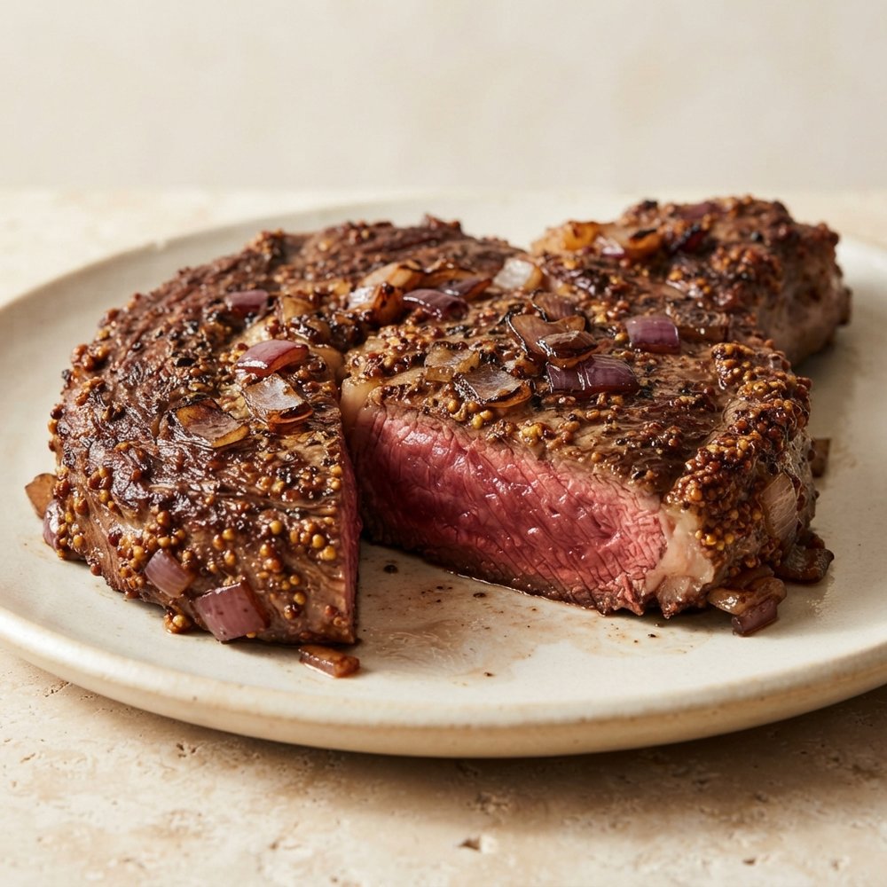 Mean Mr. Mustard Ribeye Steaks