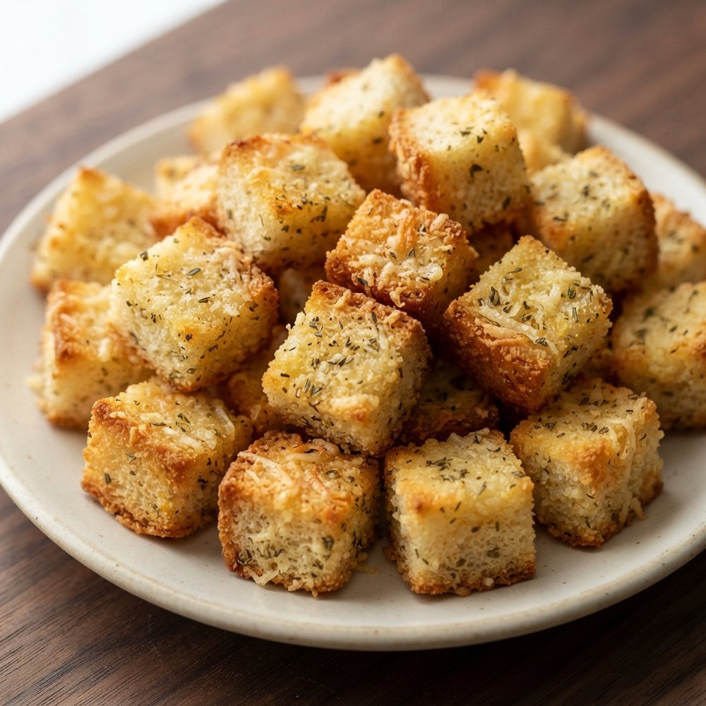 Herbed Garlic Parmesan Croutons