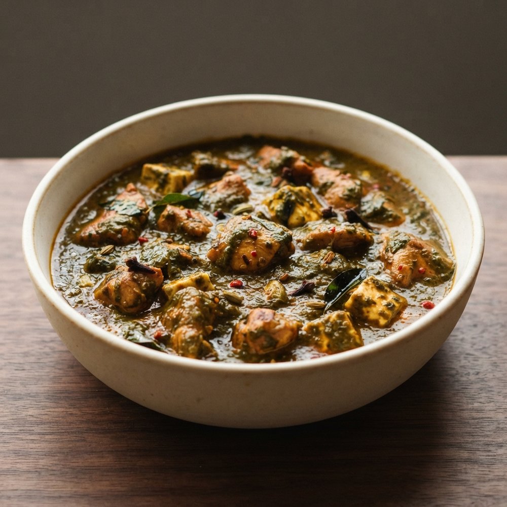 Chicken Saag with Paneer