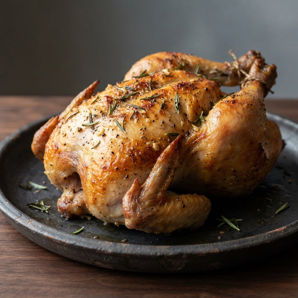 Lemon-Garlic Rosemary Roast Chicken