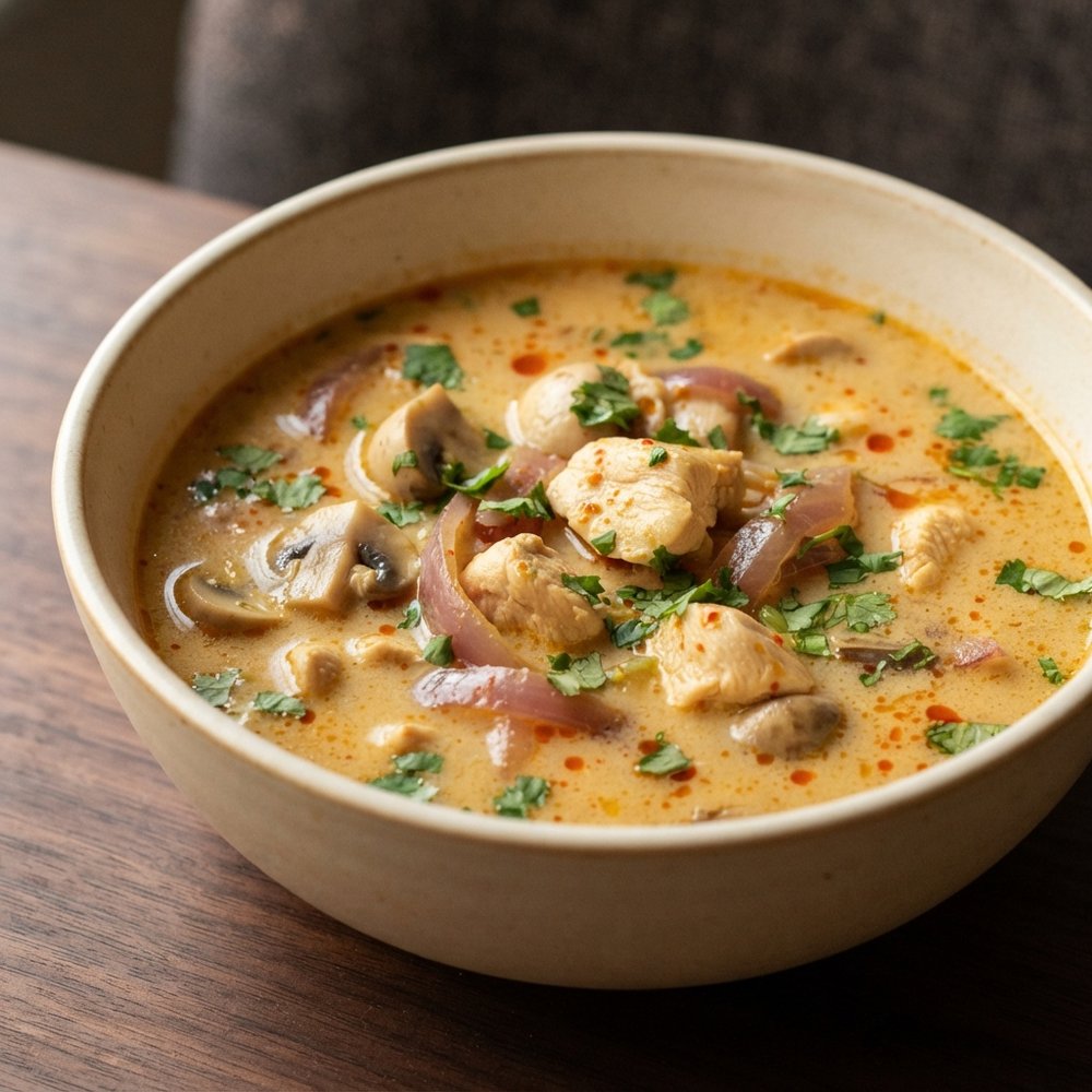 Thai-Style Spicy Chicken Coconut Soup